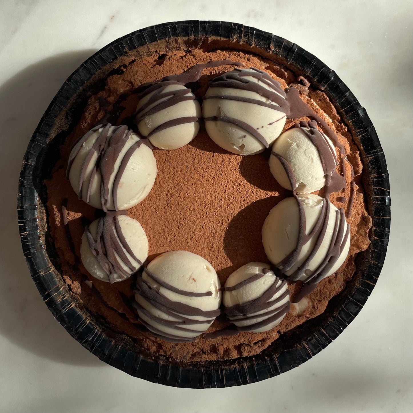 Tiramisu Ice Cream Pie